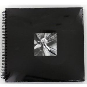Album a spirale Fine Art nero 36x32 cm