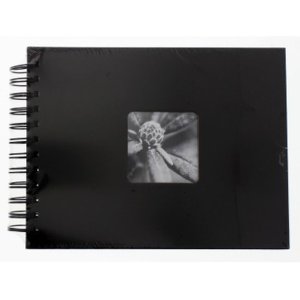 Album piccolo a spirale Fine Art 24x17 cm nero