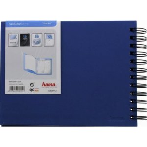 Hama Spiral Album Fine Art blu 24x17 cm 50 pagine nere