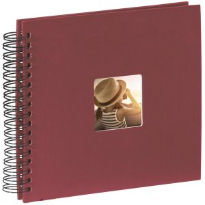 Hama Album a spirale Fine Art bordeaux 28x24 cm 50 pagine nere