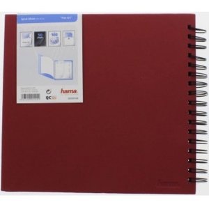 Hama Album a spirale Fine Art bordeaux 28x24 cm 50 pagine nere