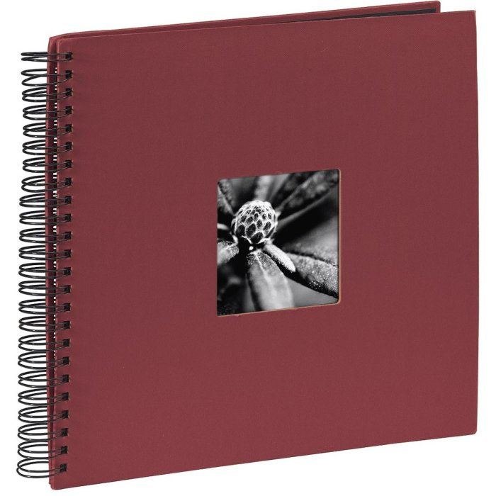 Album a spirale Fine Art bordeaux 36x32 cm
