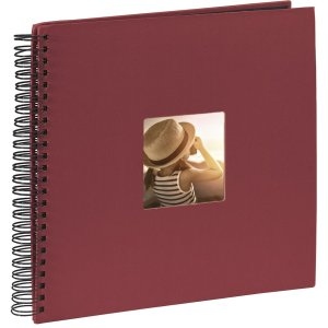 Album a spirale Fine Art bordeaux 36x32 cm