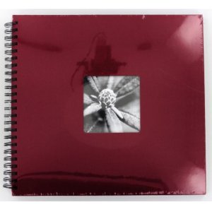 Album a spirale Fine Art bordeaux 36x32 cm