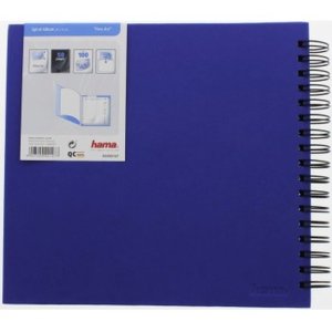 Hama Spiral Album Fine Art blu 28x24 cm 50 pagine nere