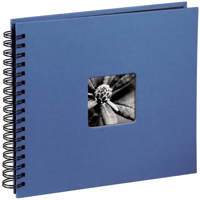 Hama Spiral Album Fine Art azzurro 36x32 cm 50 pagine nere