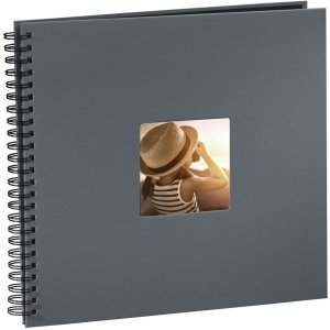 Hama Spiral Album Fine Art grigio 36x32 cm 50 pagine nere