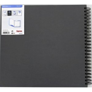 Hama Spiral Album Fine Art grigio 36x32 cm 50 pagine nere