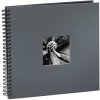 Hama Spiral Album Fine Art grigio 36x32 cm 50 pagine nere