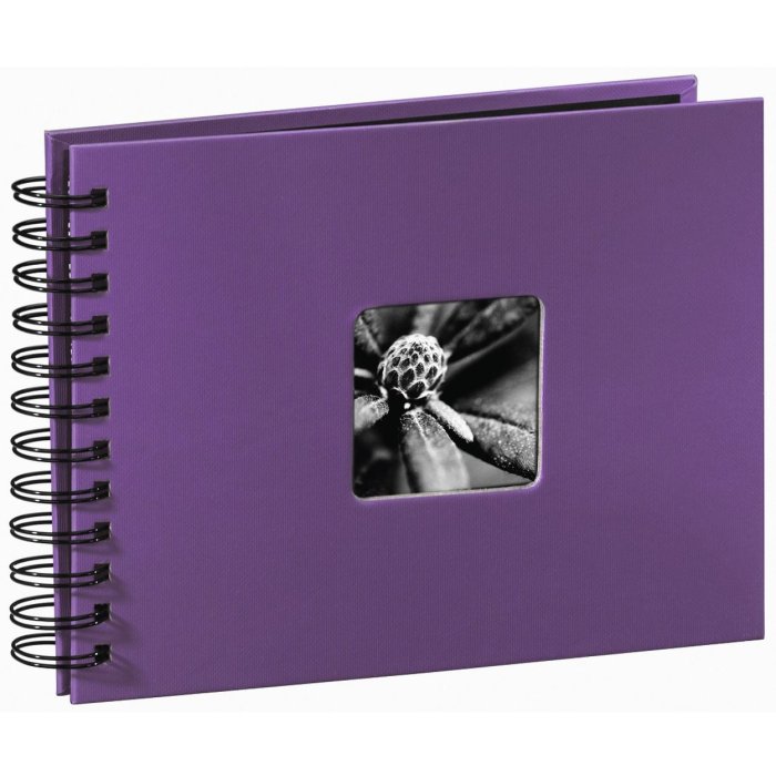 Album piccolo a spirale Fine Art 24x17 cm viola