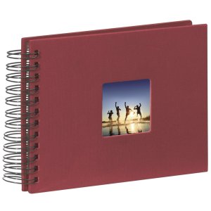 Album piccolo a spirale Fine Art 24x17 cm bordeaux