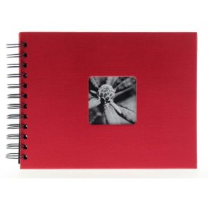 Album piccolo a spirale Fine Art 24x17 cm bordeaux