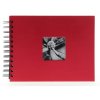 Album piccolo a spirale Fine Art 24x17 cm bordeaux