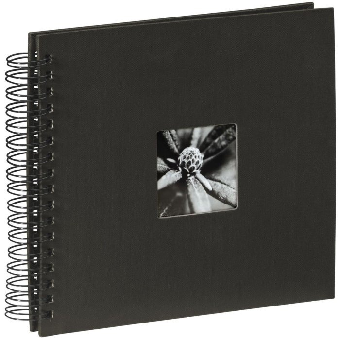 Album a spirale Hama Fine Art nero 28x24 cm 50 pagine nere