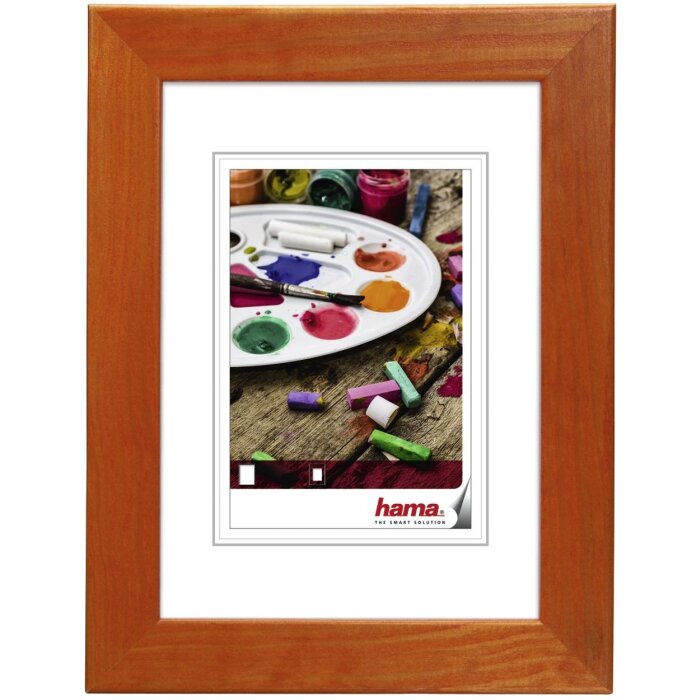 Hama cornice in legno Riga 10x15 cm arancione