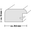 Hama cornice in legno Riga 10x15 cm arancione