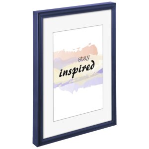 Cornice di plastica Madrid 10x15 cm blu