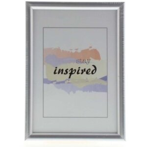 Cornice Madrid in plastica 10x15 cm argento