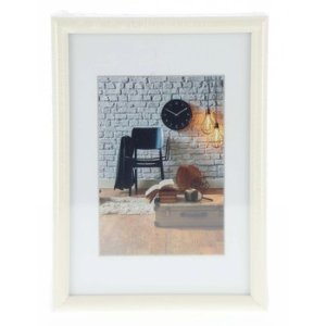 Cornice in plastica Sevilla 10x15 cm bianco