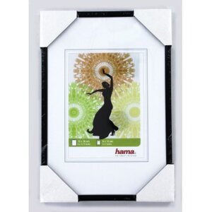 Cornice di plastica Madrid 13x18 cm nero