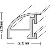 cornice in alluminio dorato MANHATTAN 15x20 cm