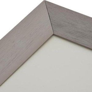 40x50 Cornice in alluminio con Passepartout in acciaio Lucerna