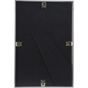Henzo Cornice in alluminio Portofino 20x30 cm argento con passepartout 13x18 cm