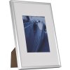 Henzo Cornice in alluminio Portofino 20x30 cm argento con passepartout 13x18 cm
