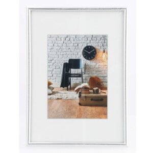 Cornice in plastica Sevilla 20x28 cm argento