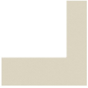 Passepartout 20x28 cm - 13x18 cm crema