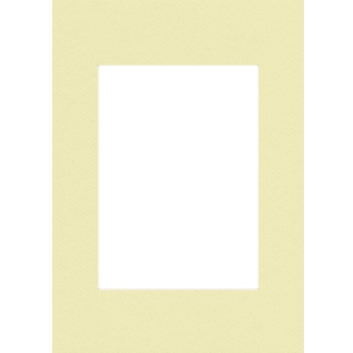 Passepartout 20x28 cm - 13x18 cm vaniglia
