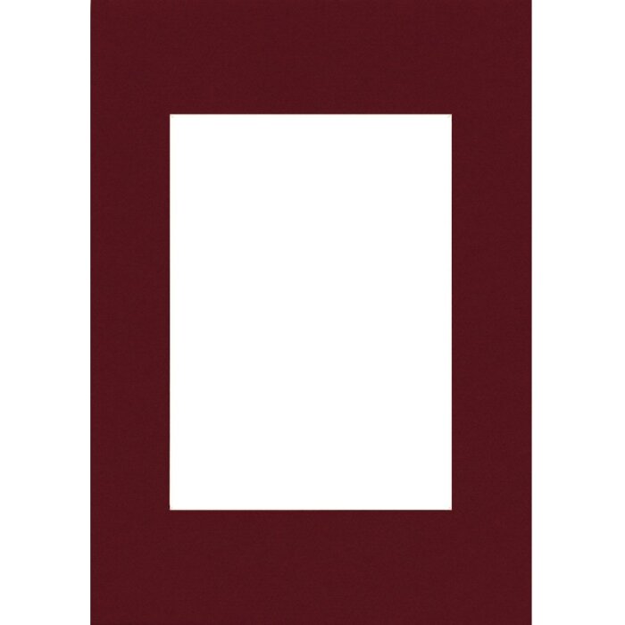 Passepartout 20x28 cm - 13x18 cm rosso mattone