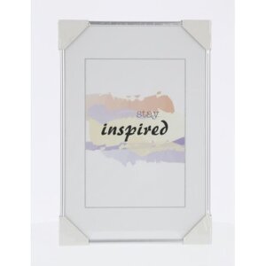 Cornice di plastica Madrid 30x45 cm argento