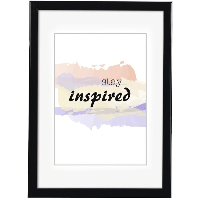 Cornice di plastica Madrid 40x50 cm nero