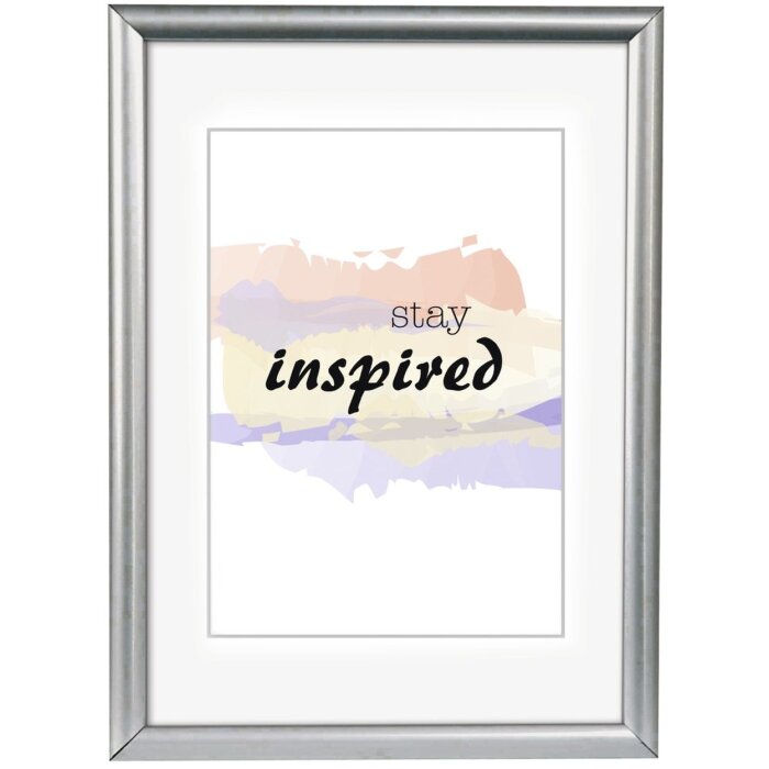 Cornice in plastica Madrid 40x50 cm argento