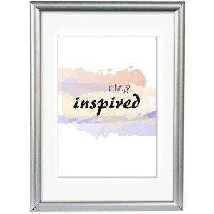 Cornice in plastica Madrid 40x50 cm argento