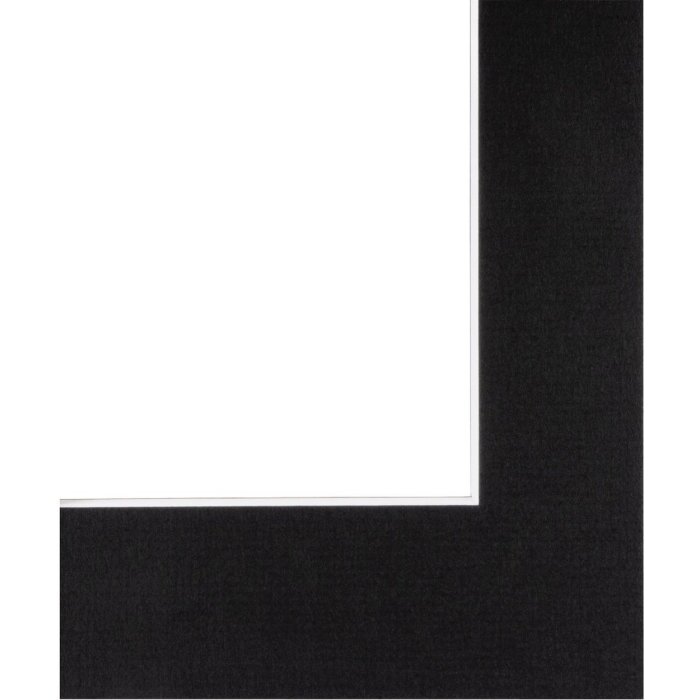 Passepartout 40x50 cm - 30x40 cm nero profondo