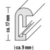 Hama cornice in plastica Sevilla 21x29,7 cm bianca cornice per documenti DIN A4