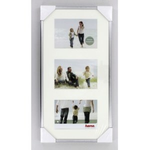 Cornice Madrid 3 foto 10x15 cm argento