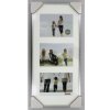 Cornice Madrid 3 foto 13x18 cm argento