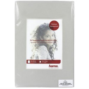 Passepartout 18x24 cm - 10x15 cm grigio argento