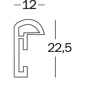 Galeria Cornice in plastica 50x70 cm bianco