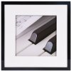Cornici in legno per pianoforte 30x30 cm nero effetto 3D