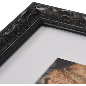 Cornice barocca chic 15x20 cm nero