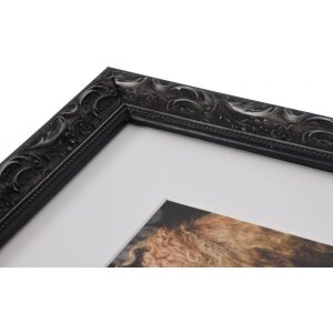 Cornice barocca chic 15x20 cm nero