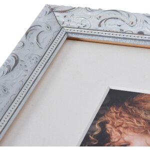 Cornice barocca chic 18x24 cm bianco