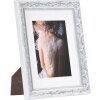 Cornice barocca chic 18x24 cm bianco