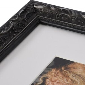 Cornice barocca chic 18x24 cm nero
