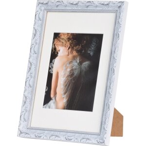 Cornice barocca chic 20x30 cm bianco