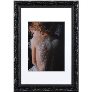 Cornice barocca chic 20x30 cm Grigio scuro